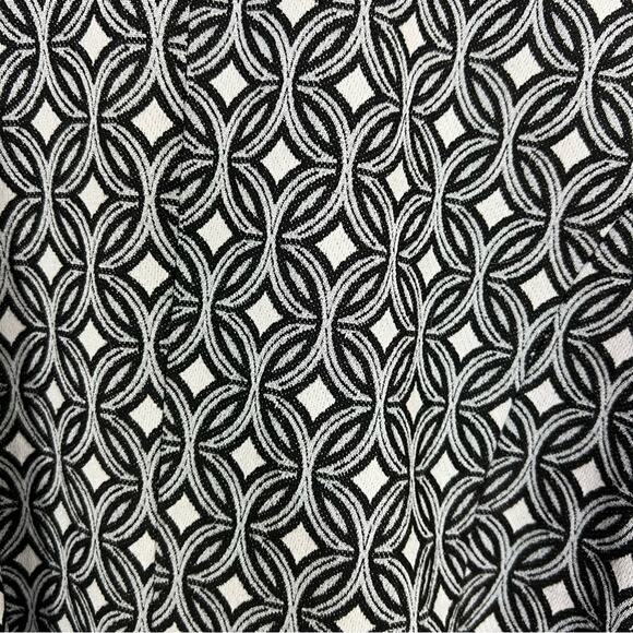 Sofia Cashmere Wool Blend Gray Black Geometric Double Breasted Coat Size Large - Picture 10 of 14